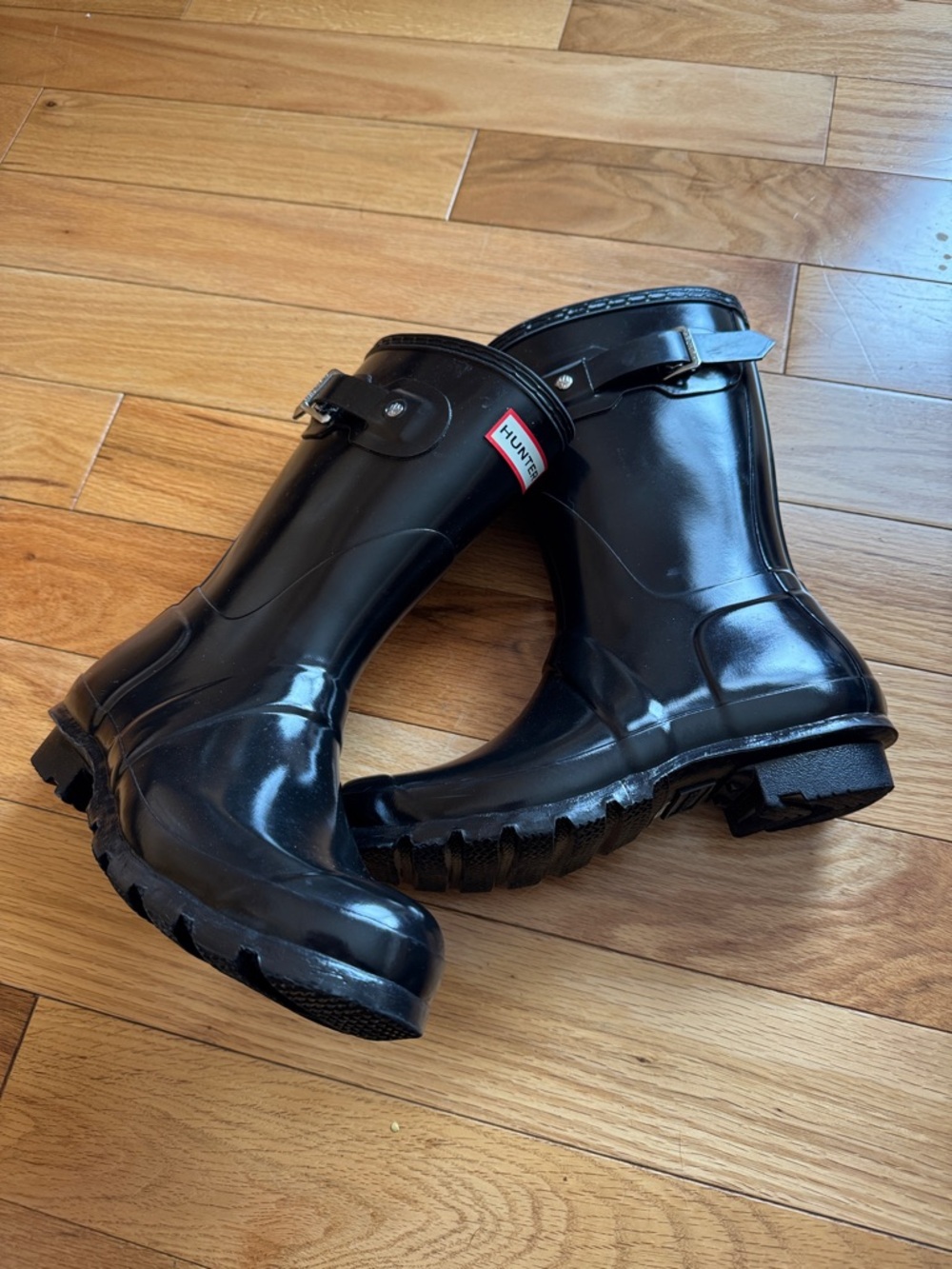 Hunter Women’s Original Short Gloss Rain Boots - Picture 3 of 7